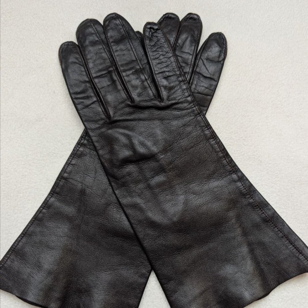 Fownes Extra Quality Women`s Leather Gloves Size 7 1/2